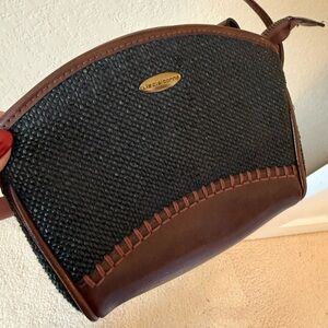 Liz Claiborne Black and Brown Crossbody Bag